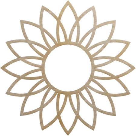 Ekena Millwork Daisy Wood Fretwork Pierced Ceiling Medallion, Birch, 30"OD x 10 1/2"ID x 1/4"T CMWP30X30X0250DABI